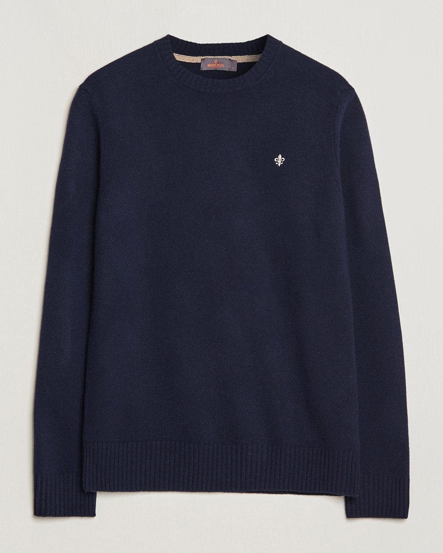 Heren | Truien | Morris | Newton Crew Neck Navy