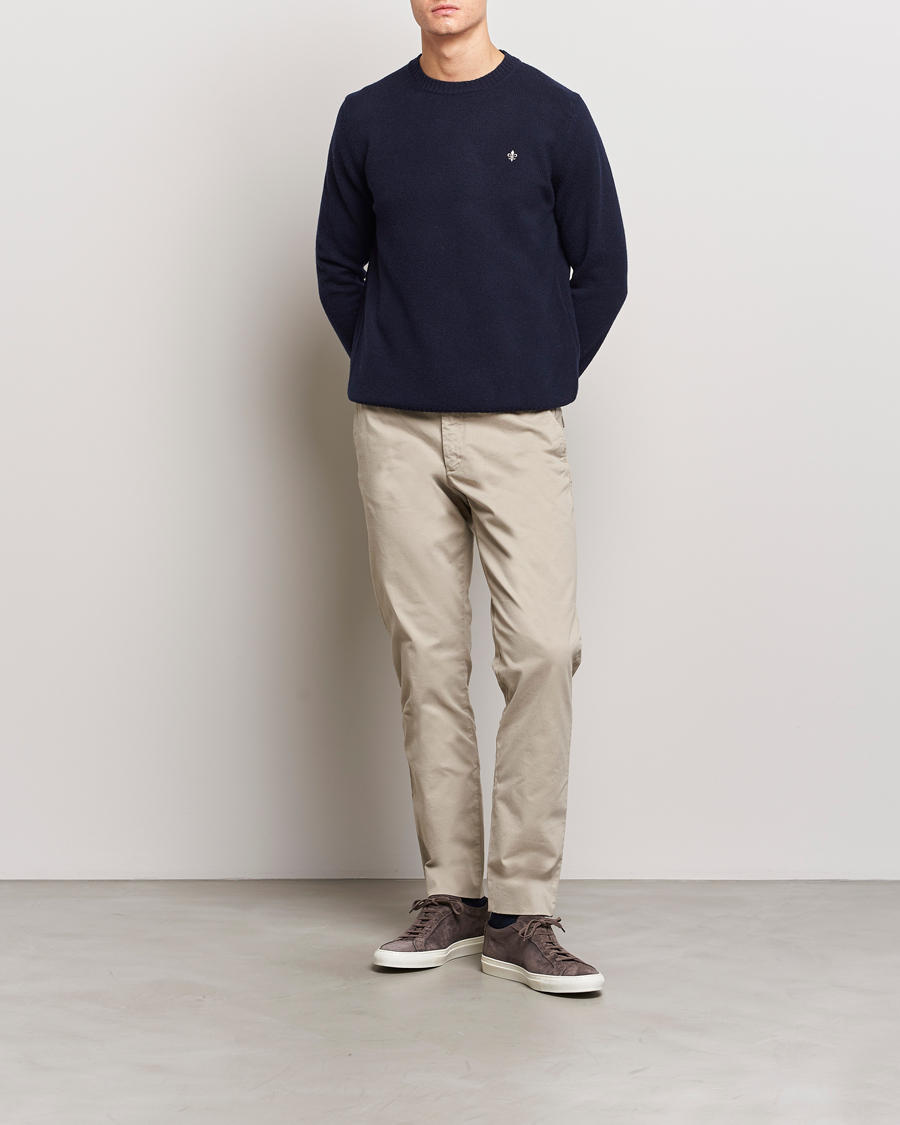 Heren | Truien | Morris | Newton Crew Neck Navy