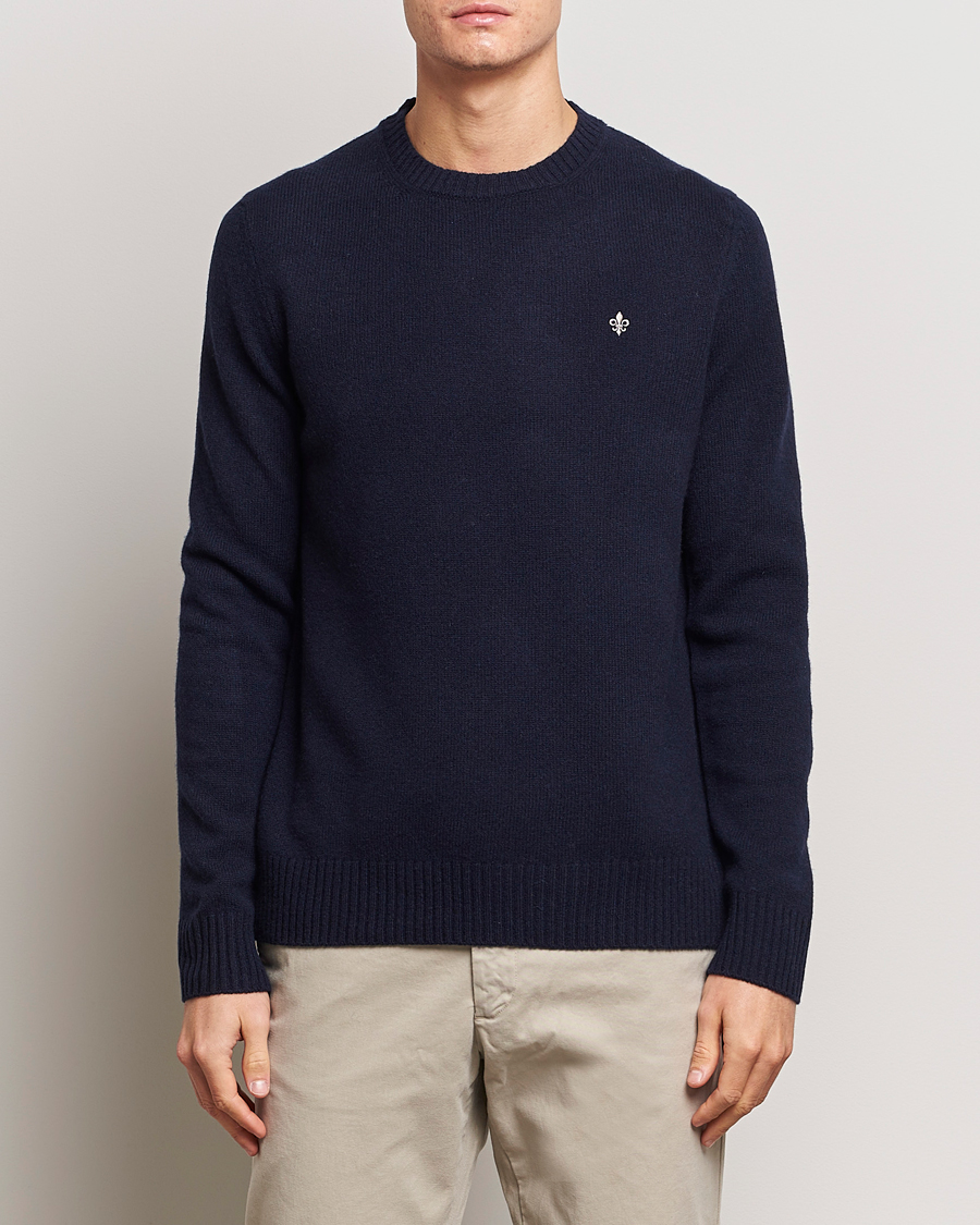 Heren | Truien | Morris | Newton Crew Neck Navy