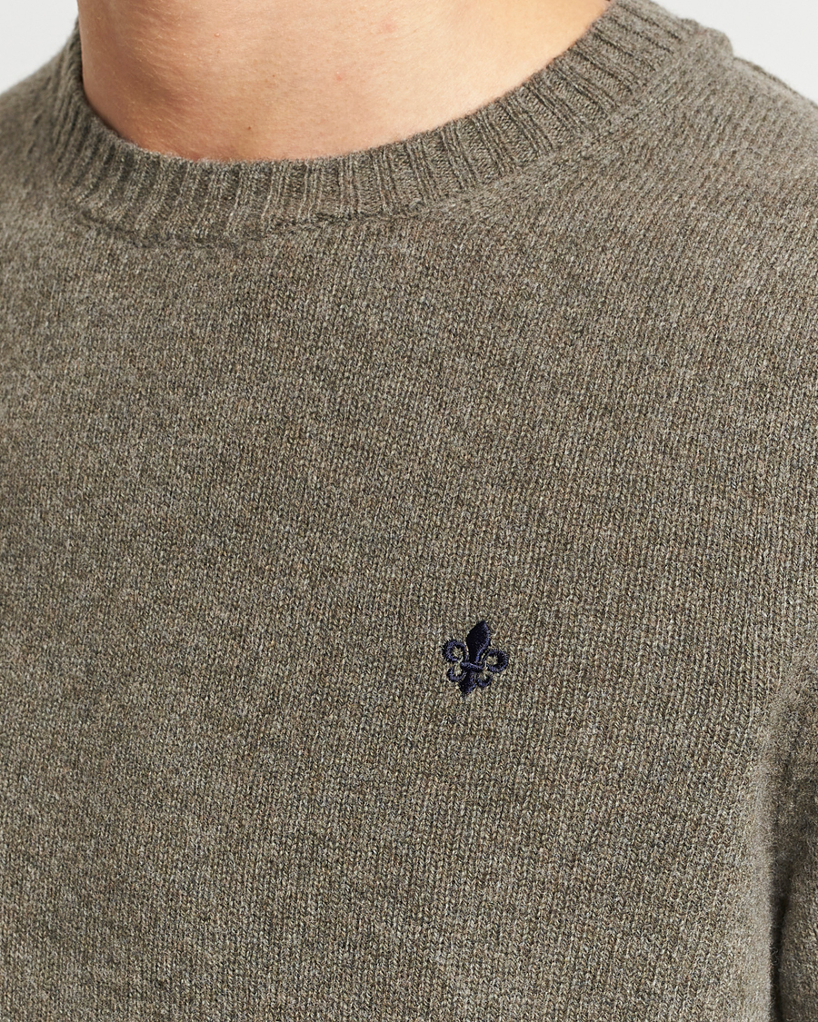 Heren | Truien | Morris | Newton Crew Neck Olive