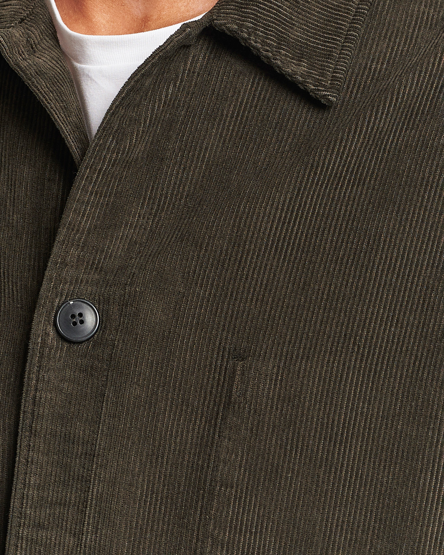 Heren | Blazers | Sunspel | Cord Twin Pocket Jacket Coffee