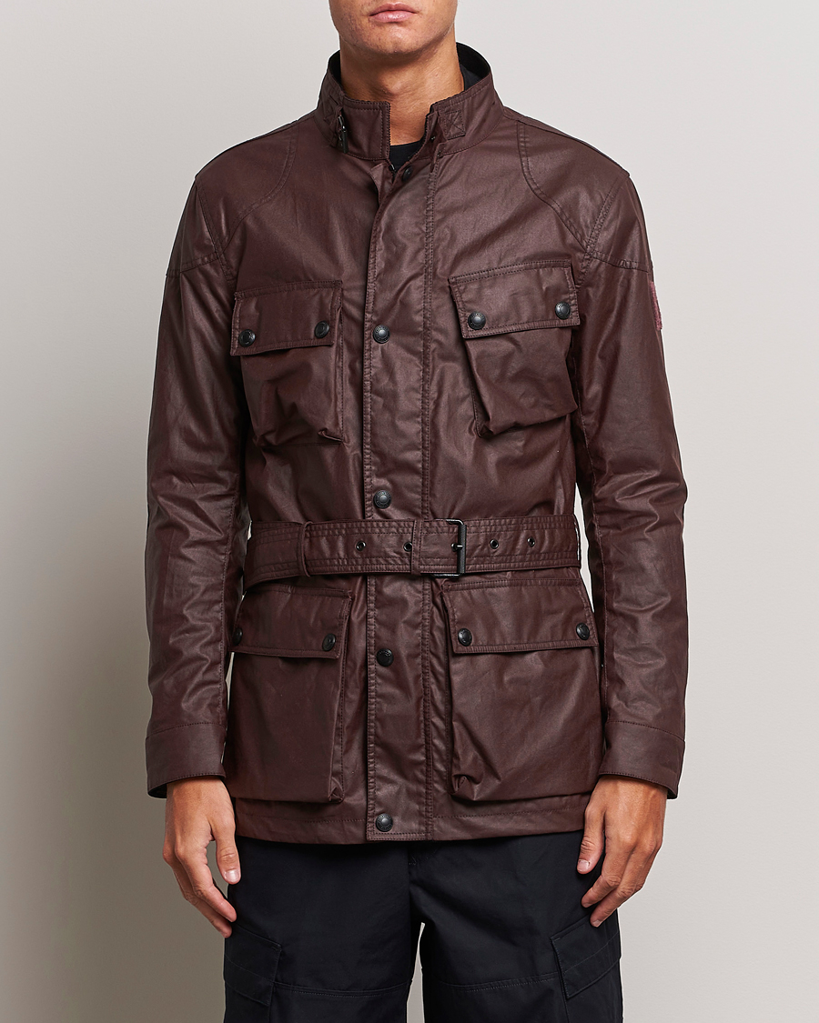 Homme | Manteaux Et Vestes | Belstaff | Trialmaster Waxed Mc Jacket Redwood