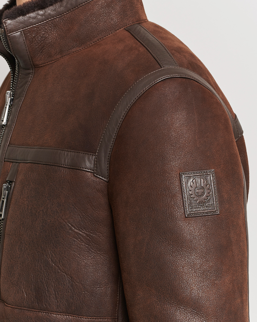 Heren | Jassen | Belstaff | Tundra Sherling Leather Jacket Earth Brown