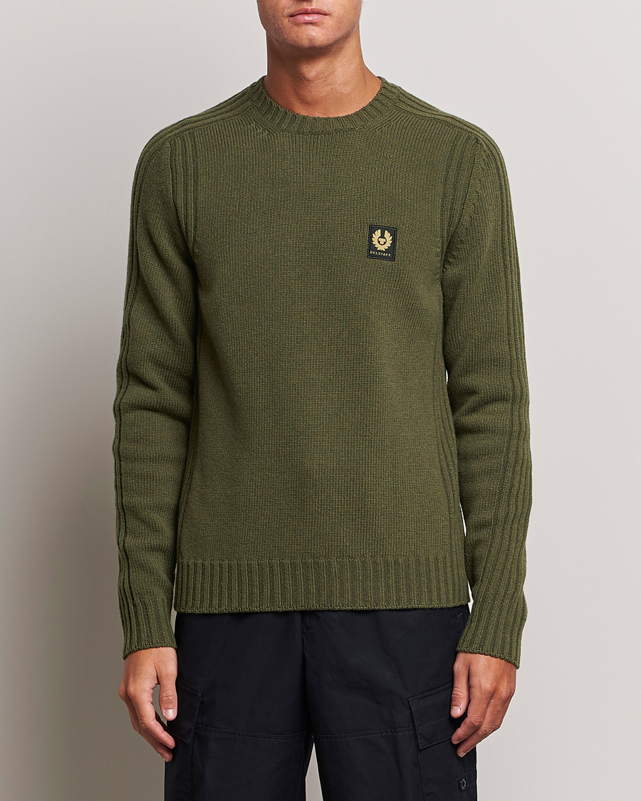 Homme | Pulls Et Tricots | Belstaff | Watch Wool Crewneck True Olive