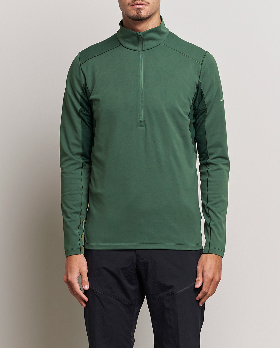 Homme | Pulls Et Tricots | Arc'teryx | Rho Hybrid Half-Zip Boxcar Green