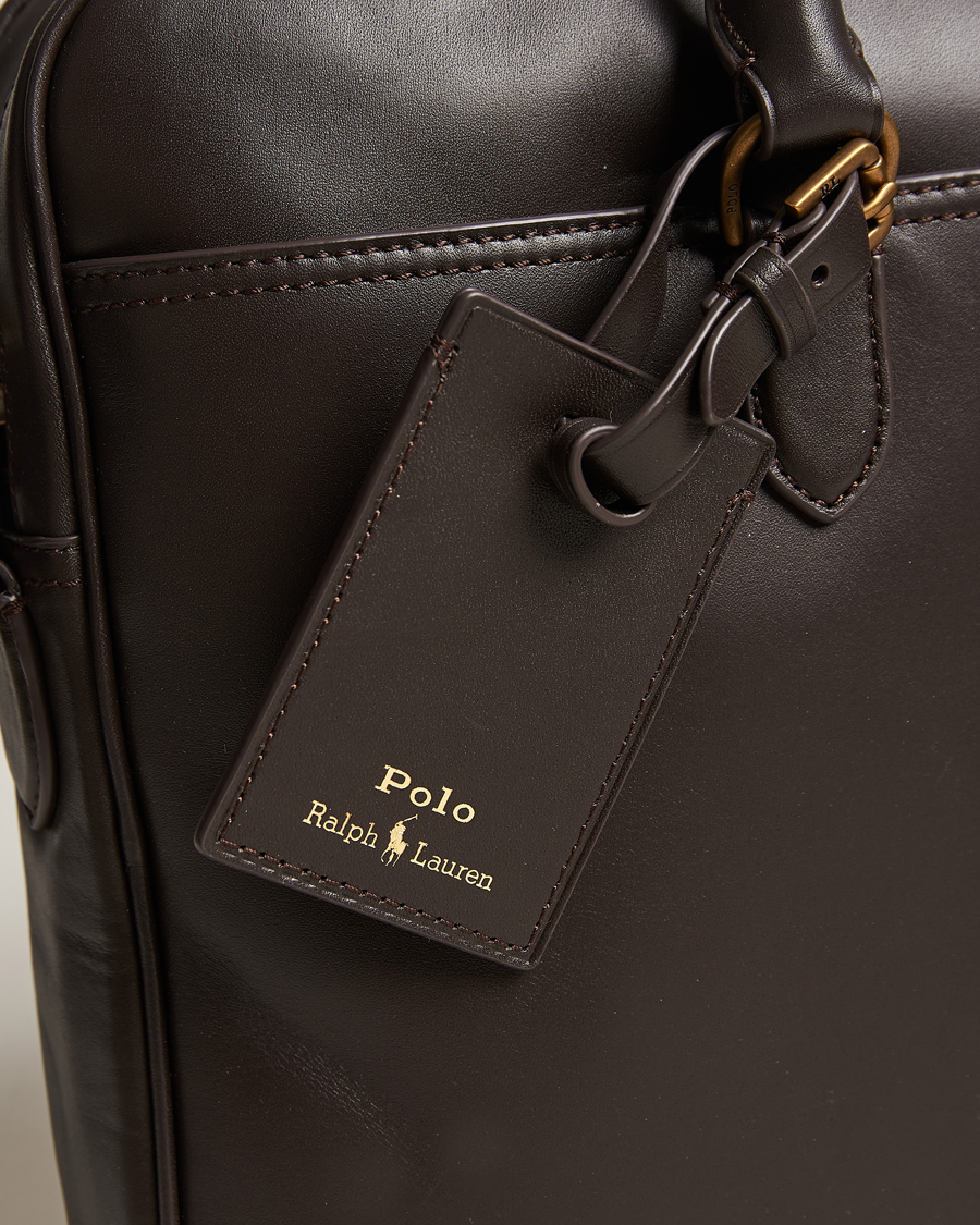 Homme | Polo Ralph Lauren Leather Briefcase Dark Brown | Polo Ralph Lauren | Leather Briefcase Dark Brown