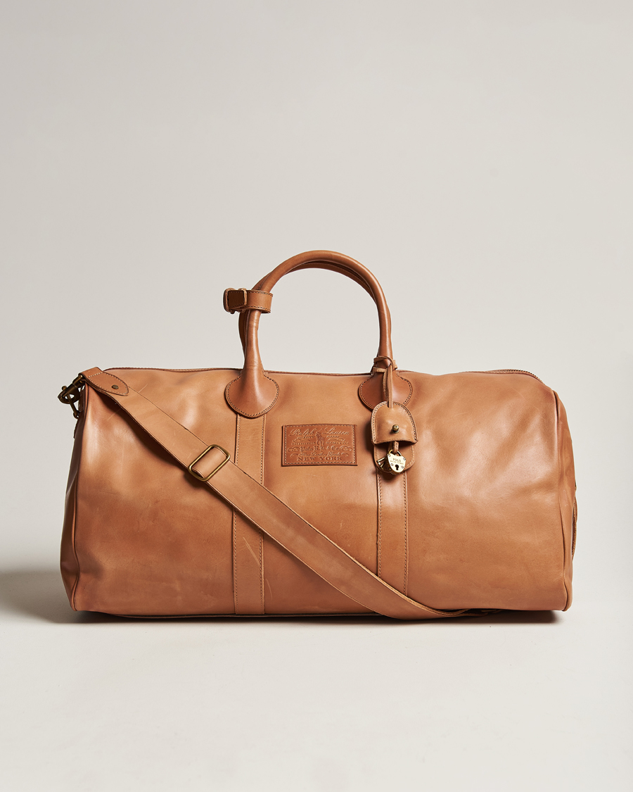 Heren | Polo Ralph Lauren Heritage Leather Dufflebag Tan | Polo Ralph Lauren | Heritage Leather Dufflebag Tan