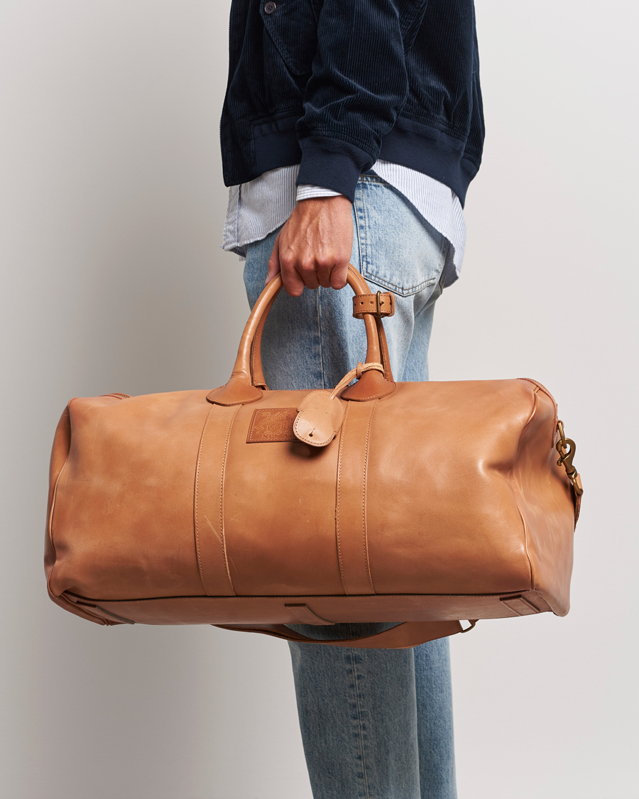 Heren | Polo Ralph Lauren Heritage Leather Dufflebag Tan | Polo Ralph Lauren | Heritage Leather Dufflebag Tan