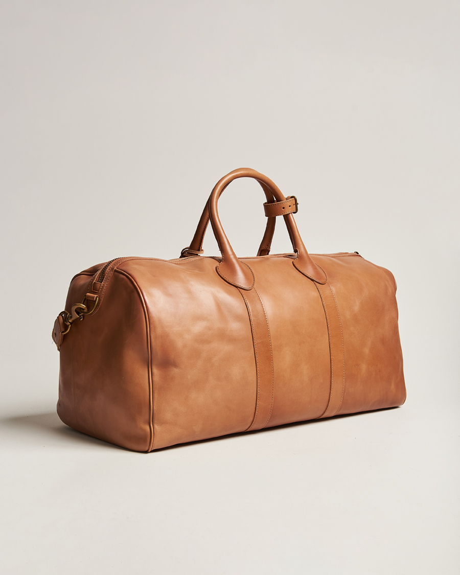 Heren | Polo Ralph Lauren Heritage Leather Dufflebag Tan | Polo Ralph Lauren | Heritage Leather Dufflebag Tan