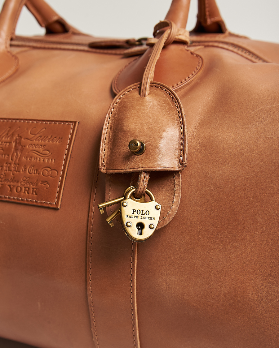 Heren | Polo Ralph Lauren Heritage Leather Dufflebag Tan | Polo Ralph Lauren | Heritage Leather Dufflebag Tan
