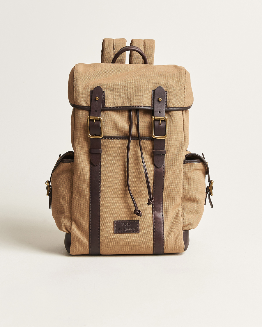 Homme | Polo Ralph Lauren Canvas Backpack Tan | Polo Ralph Lauren | Canvas Backpack Tan