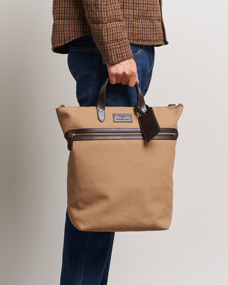 Homme | Polo Ralph Lauren Canvas Totebag Tan | Polo Ralph Lauren | Canvas Totebag Tan