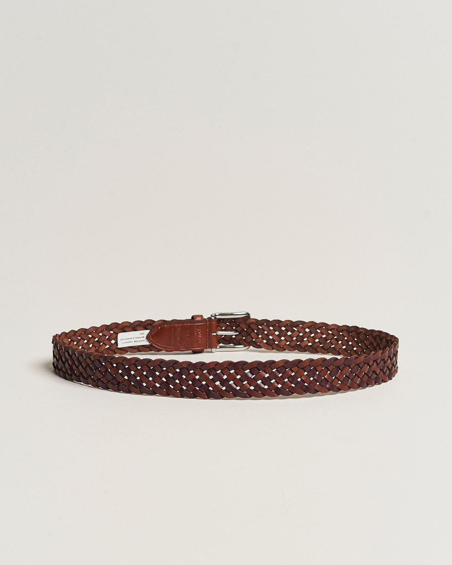 Homme | Polo Ralph Lauren Braided Belt Saddle Brown/Dk Brown | Polo Ralph Lauren | Braided Belt Saddle Brown/Dk Brown
