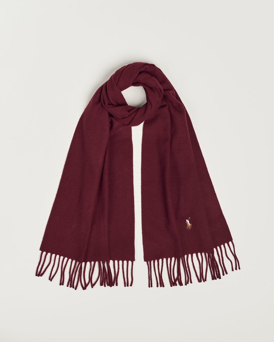 Heren | Polo Ralph Lauren Signature Wool Scarf Harvard Wine | Polo Ralph Lauren | Signature Wool Scarf Harvard Wine