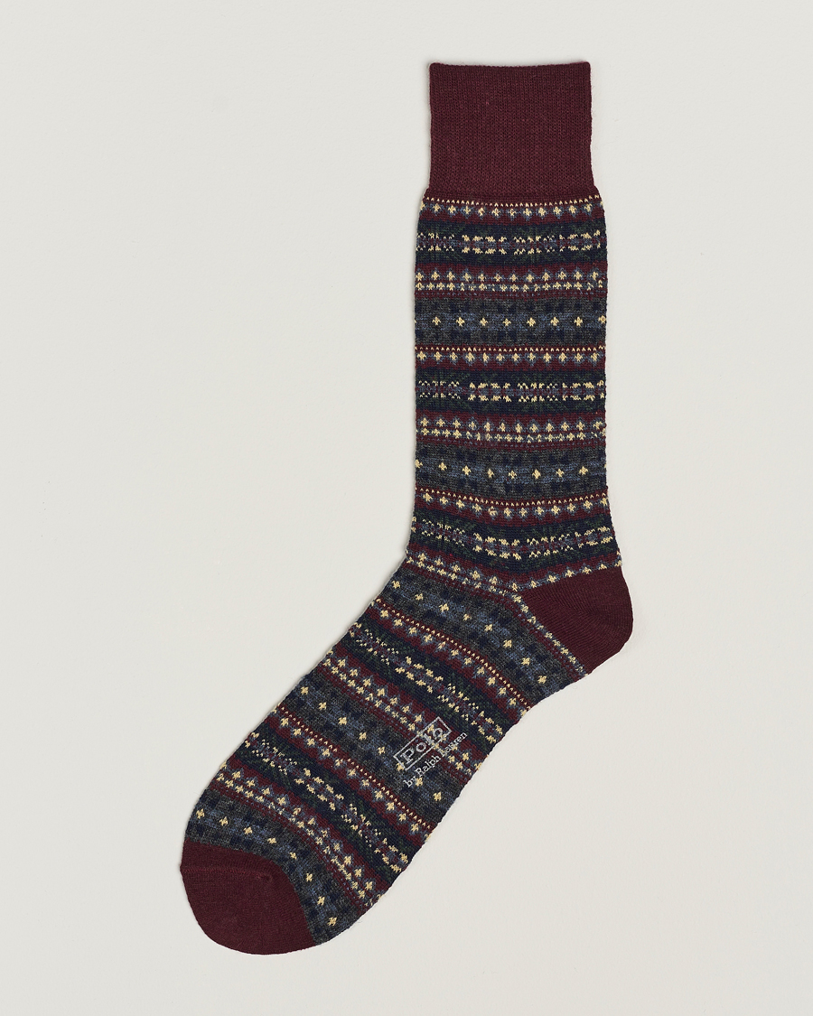 Heren | Ondergoed | Polo Ralph Lauren | Wool Fairisle Socks Wine