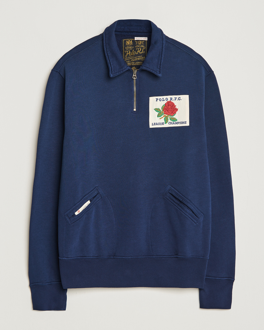 Heren | Truien | Polo Ralph Lauren | Logo Cotton Half Zip Cruise Navy
