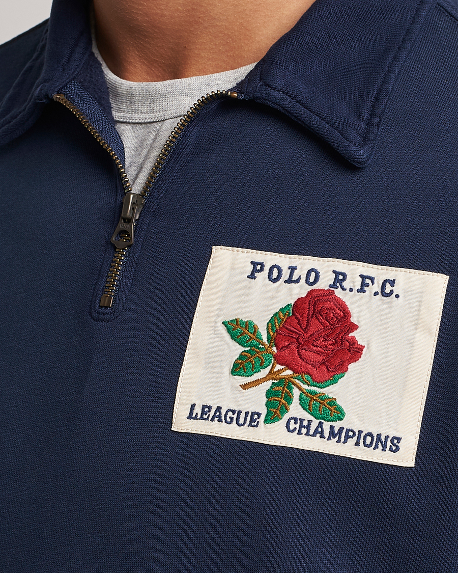Heren | Truien | Polo Ralph Lauren | Logo Cotton Half Zip Cruise Navy