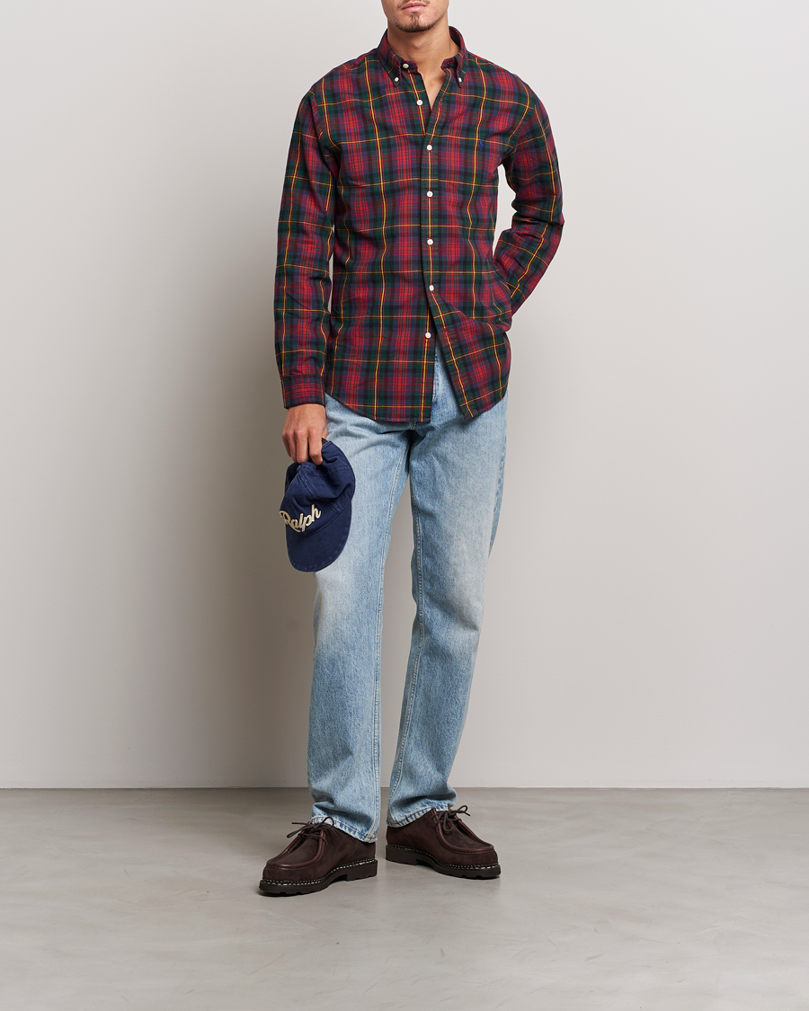 Homme | Chemises | Polo Ralph Lauren | Custom Fit Checked Shirt Red/Green