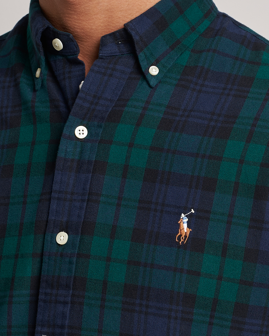 Heren | Overhemden | Polo Ralph Lauren | Custom Fit Checked Shirt Navy/Green