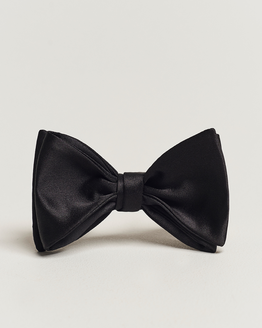 Heren | Polo Ralph Lauren Silk Self Tie Bow Tie Black | Polo Ralph Lauren | Silk Self Tie Bow Tie Black