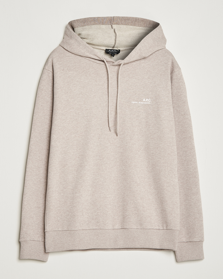 Homme | Pulls Et Tricots | A.P.C. | Item Hoodie Beige Chine