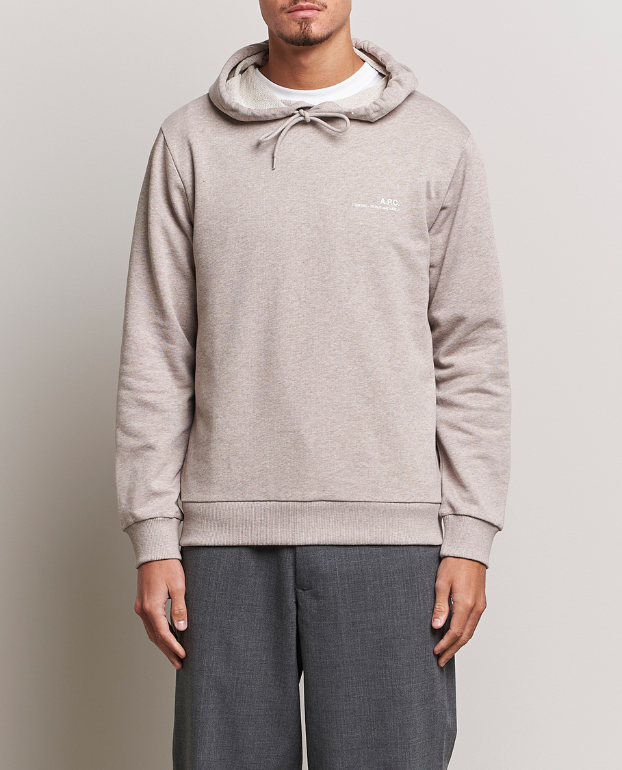 Homme | Pulls Et Tricots | A.P.C. | Item Hoodie Beige Chine
