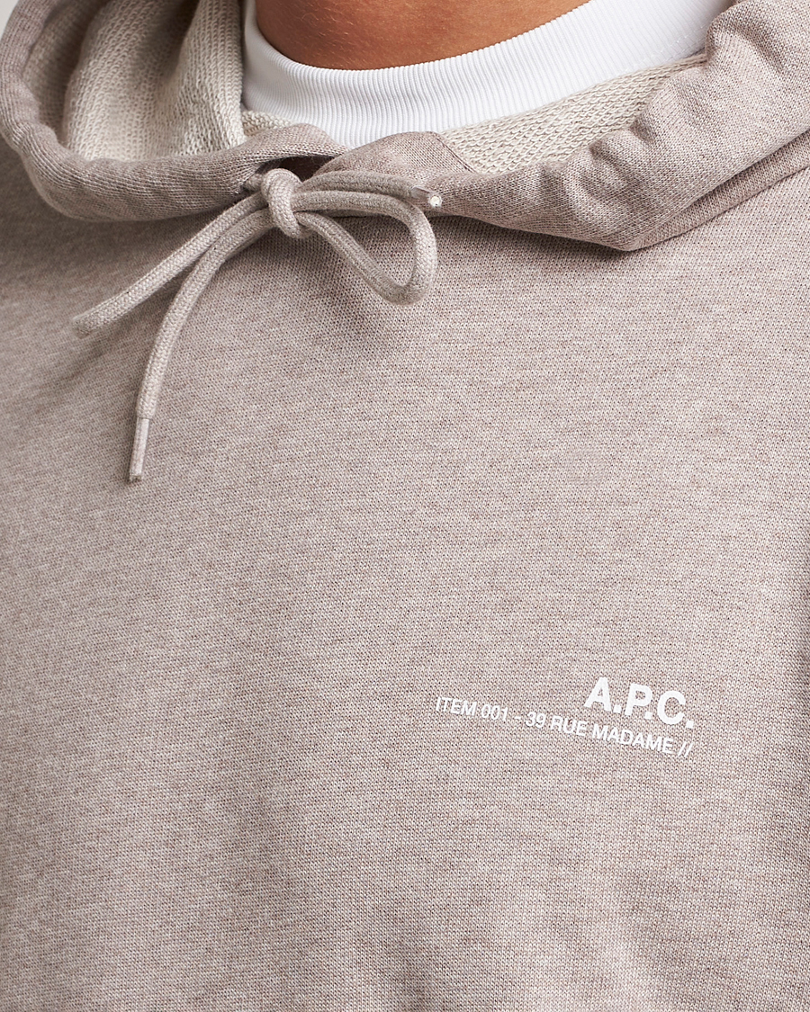 Homme | Pulls Et Tricots | A.P.C. | Item Hoodie Beige Chine