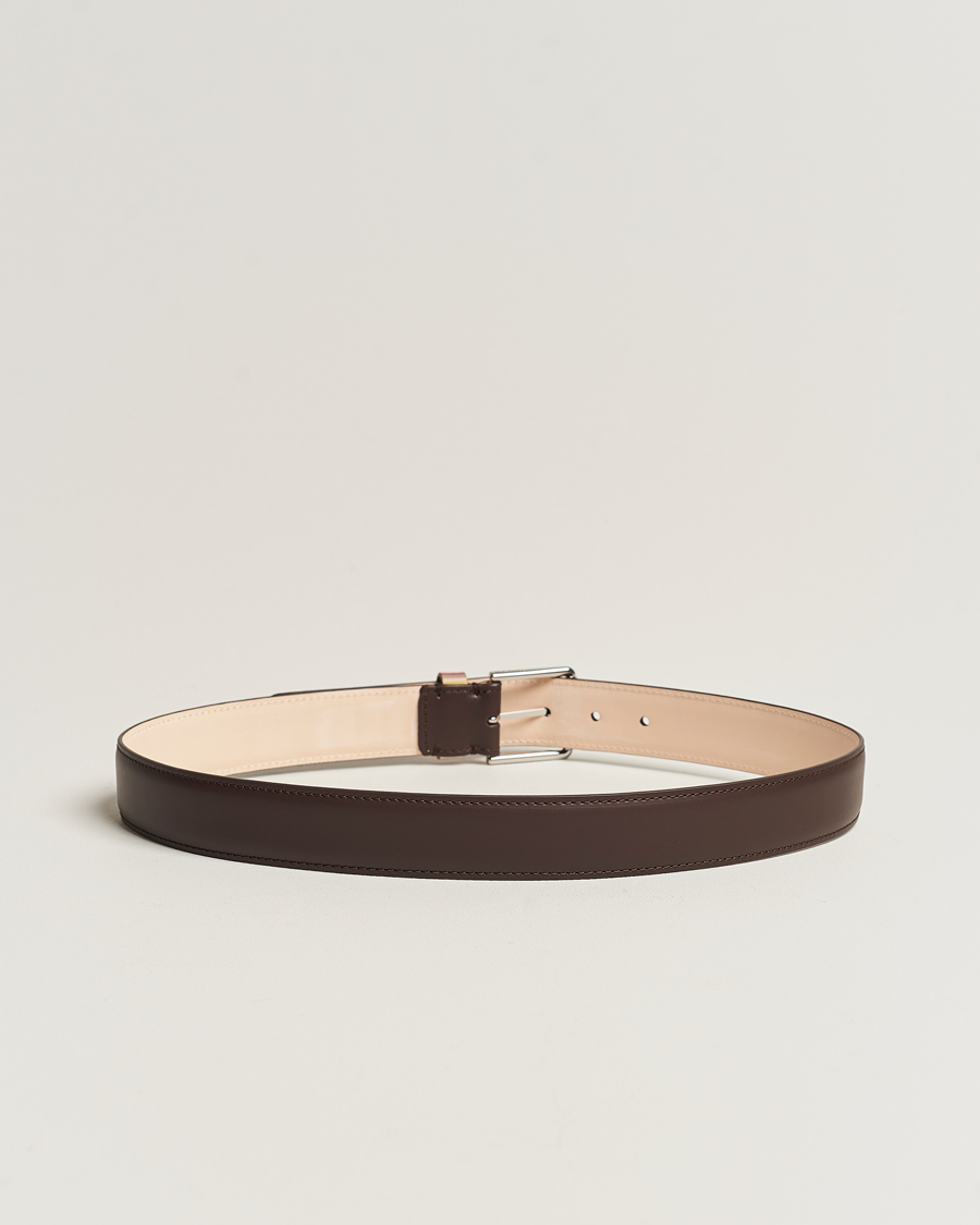 Heren | Paul Smith Leather Stripe Belt Brown | Paul Smith | Leather Stripe Belt Brown