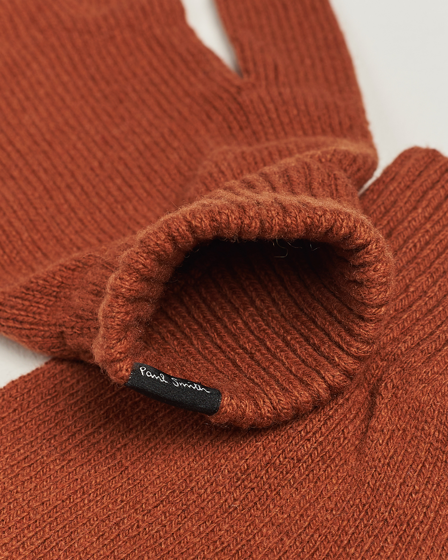 Heren | Paul Smith Cashmere Glove Orange | Paul Smith | Cashmere Glove Orange