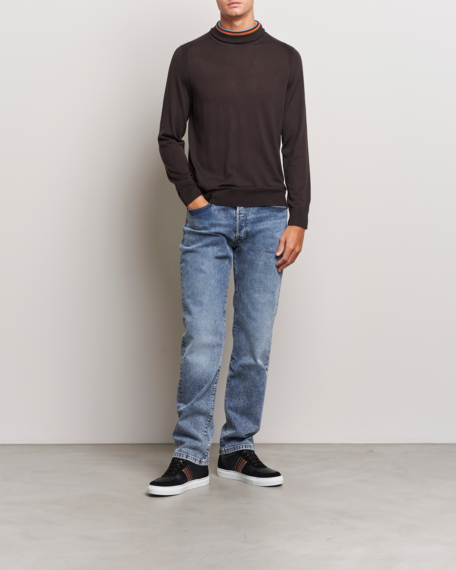 Homme | Pulls Et Tricots | Paul Smith | Merino Wool Knitted Polo Brown