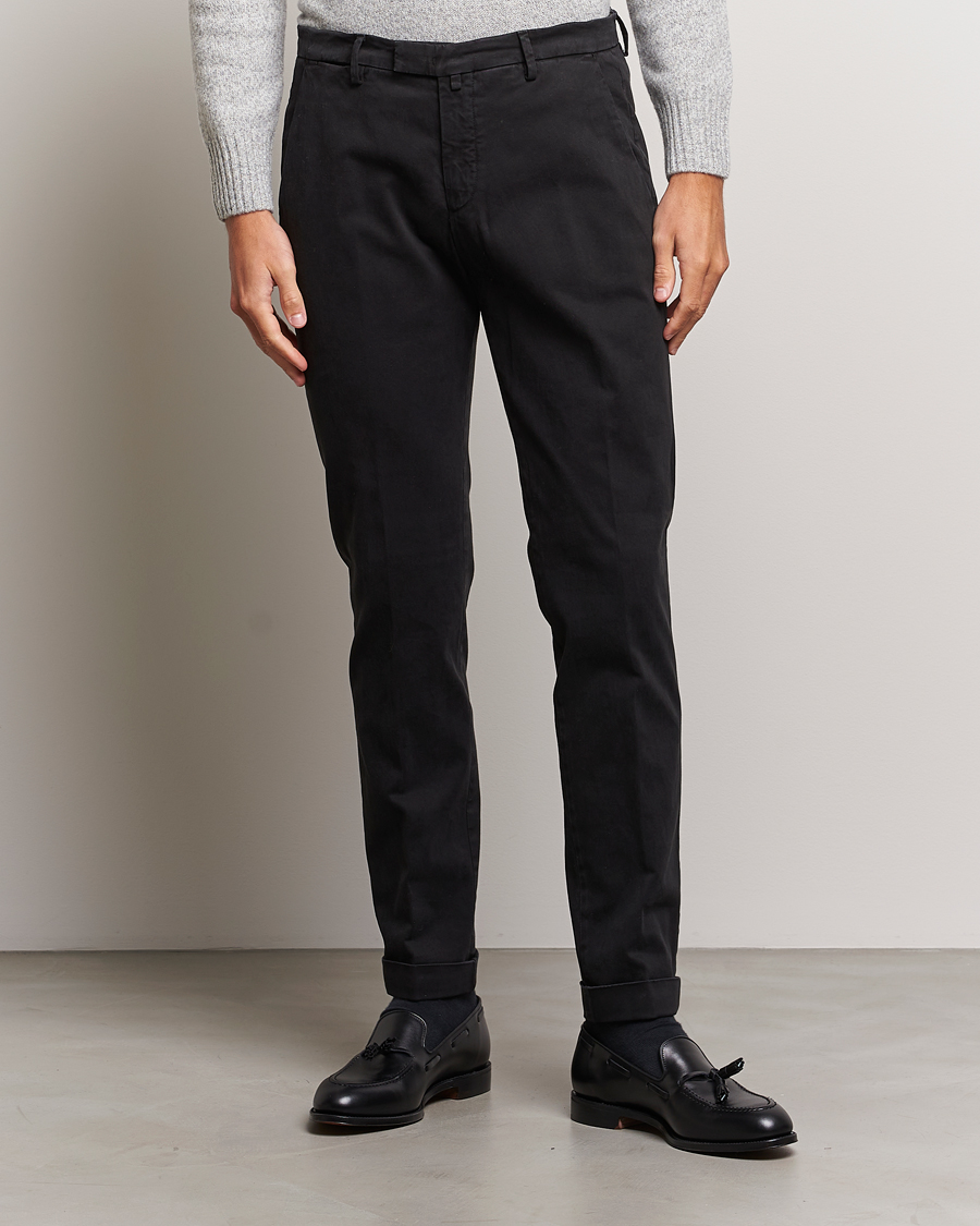 Homme | Pantalons | Briglia 1949 | Slim Fit Cotton Stretch Chino Black