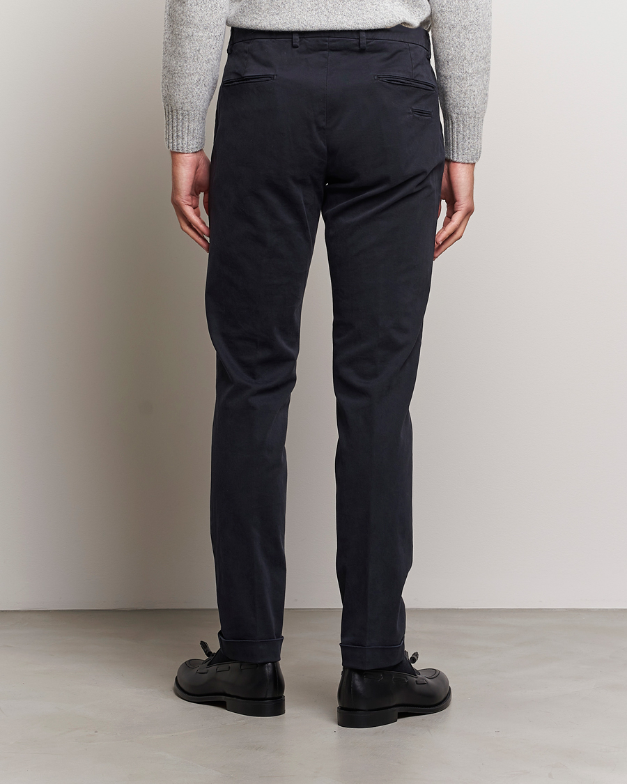 Homme | Pantalons | Briglia 1949 | Slim Fit Cotton Stretch Chino Navy