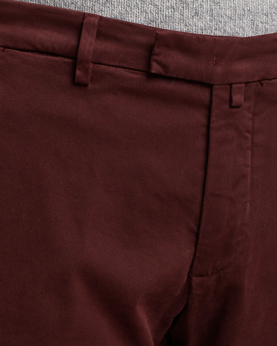 Homme | Pantalons | Briglia 1949 | Slim Fit Cotton Stretch Chino Wine