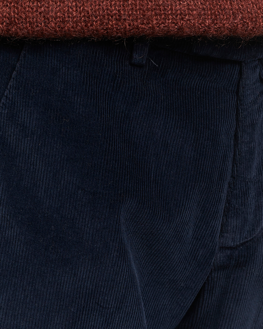 Heren | Broeken | Briglia 1949 | Slim Fit Corduroy Trousers Navy