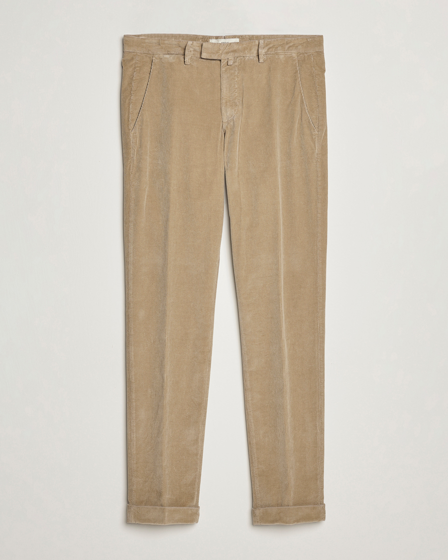 Heren | Broeken | Briglia 1949 | Slim Fit Corduroy Trousers Beige