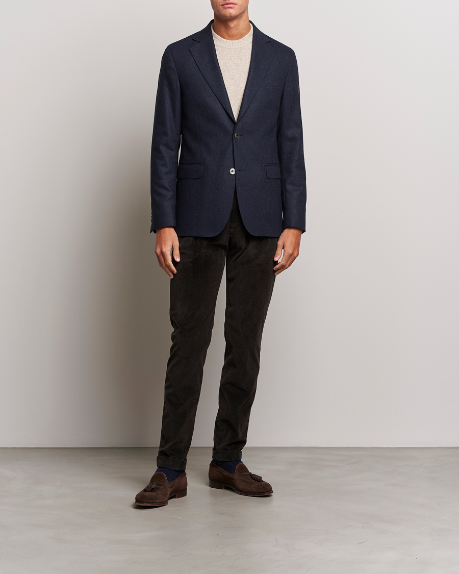 Heren | Broeken | Briglia 1949 | Slim Fit Corduroy Trousers Dark Brown