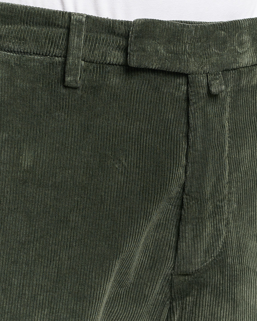 Heren | Broeken | Briglia 1949 | Slim Fit Corduroy Trousers Dark Green