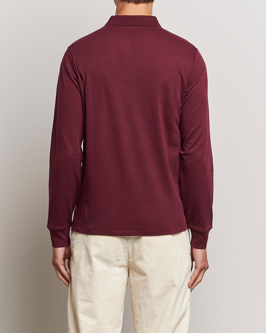 Homme | Pulls Et Tricots | Polo Ralph Lauren | Luxury Pima Cotton Long Sleeve Polo Harvard Wine