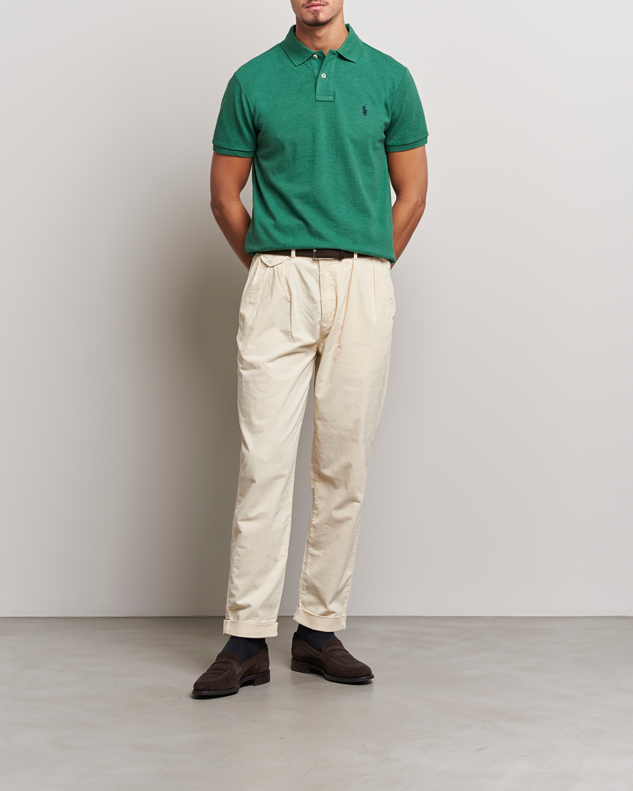 Heren | Polo's | Polo Ralph Lauren | Custom Slim Fit Polo Green Heather