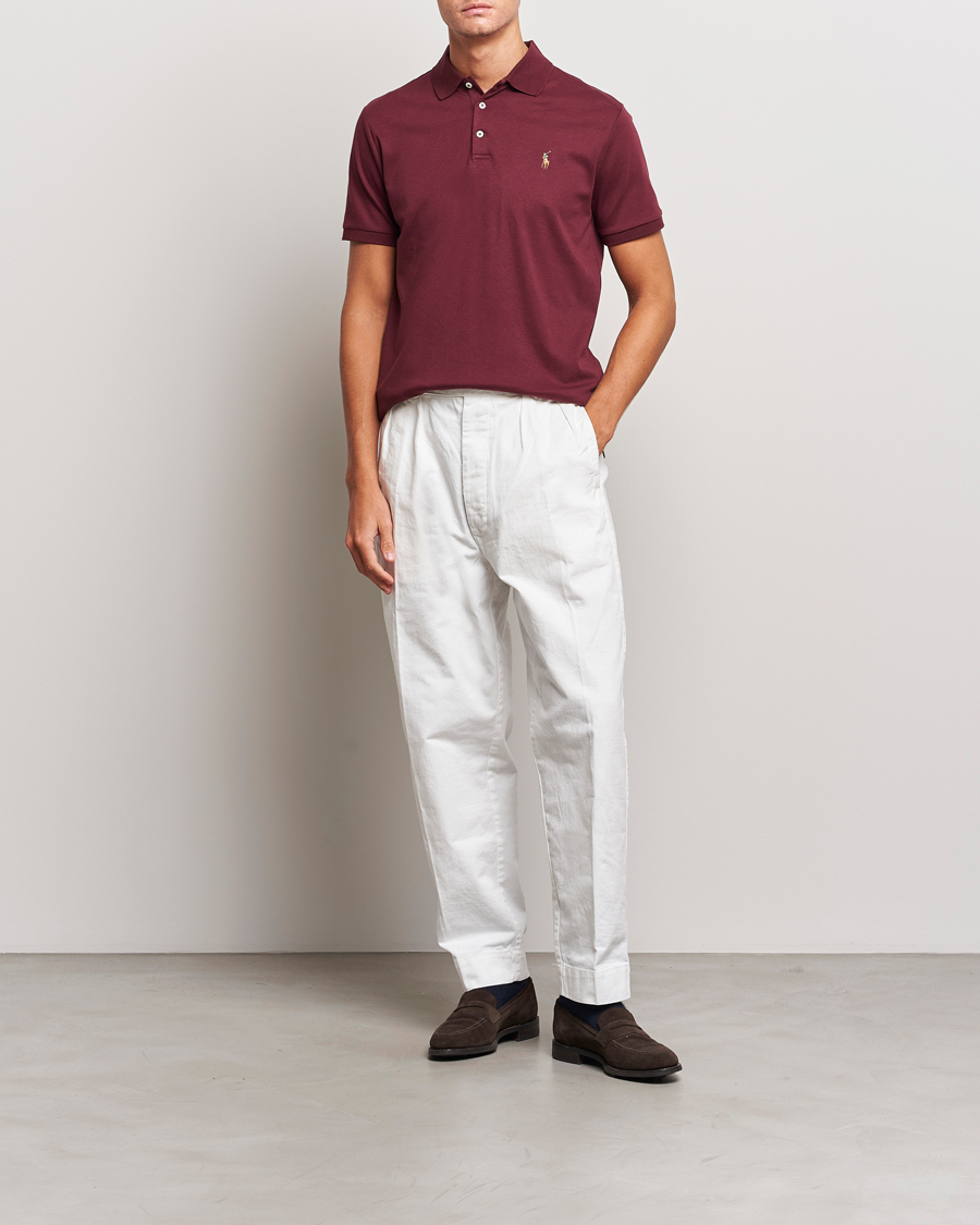 Heren | Polo's | Polo Ralph Lauren | Luxury Pima Cotton Polo Harvard Wine