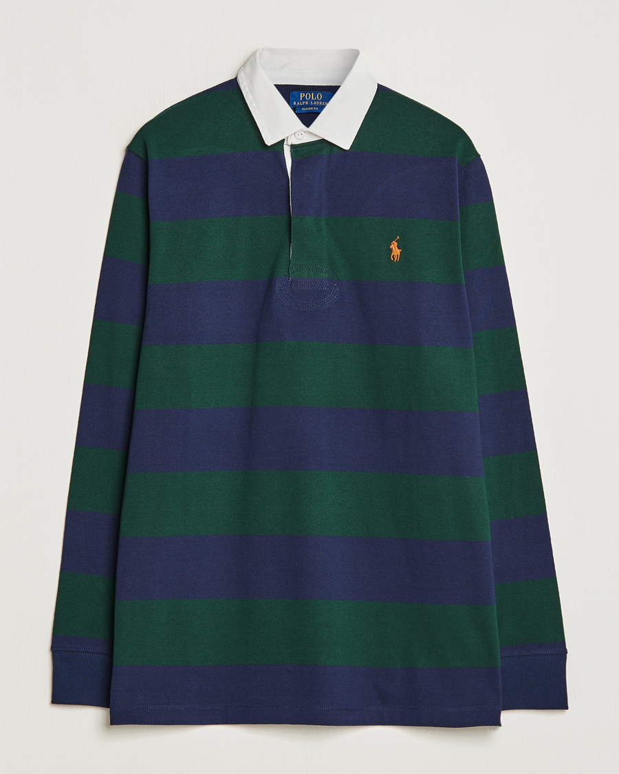 Homme | Pulls Et Tricots | Polo Ralph Lauren | Jersey Striped Rugger Navy/Green