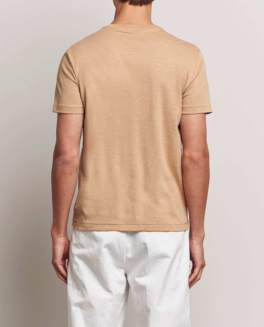 Heren | T-shirts | Polo Ralph Lauren | Luxury Pima Cotton Crew Neck T-Shirt Camel Heather