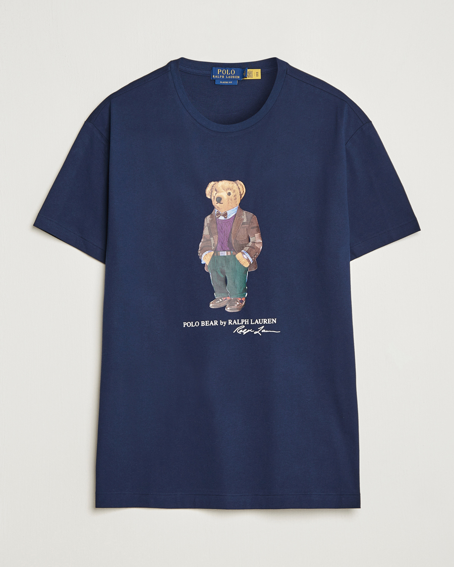 Heren | T-shirts | Polo Ralph Lauren | Printed Heritage Bear T-Shirt Cruise Navy