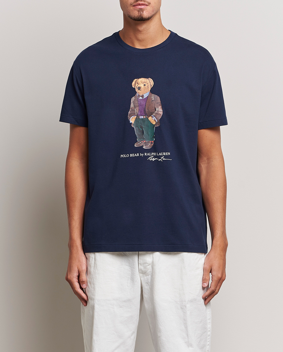 Heren | T-shirts | Polo Ralph Lauren | Printed Heritage Bear T-Shirt Cruise Navy