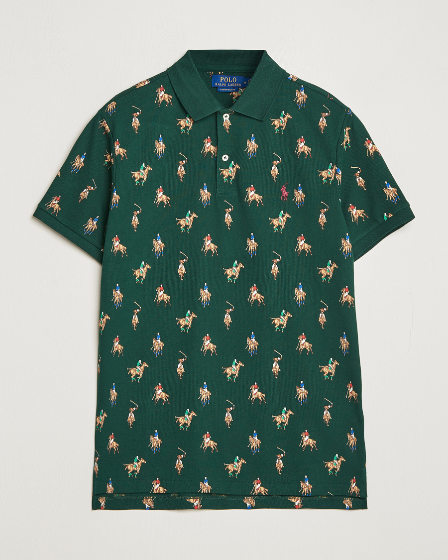 Homme | Polos | Polo Ralph Lauren | Custom Slim Fit Game Day Polo Hunt Club Green