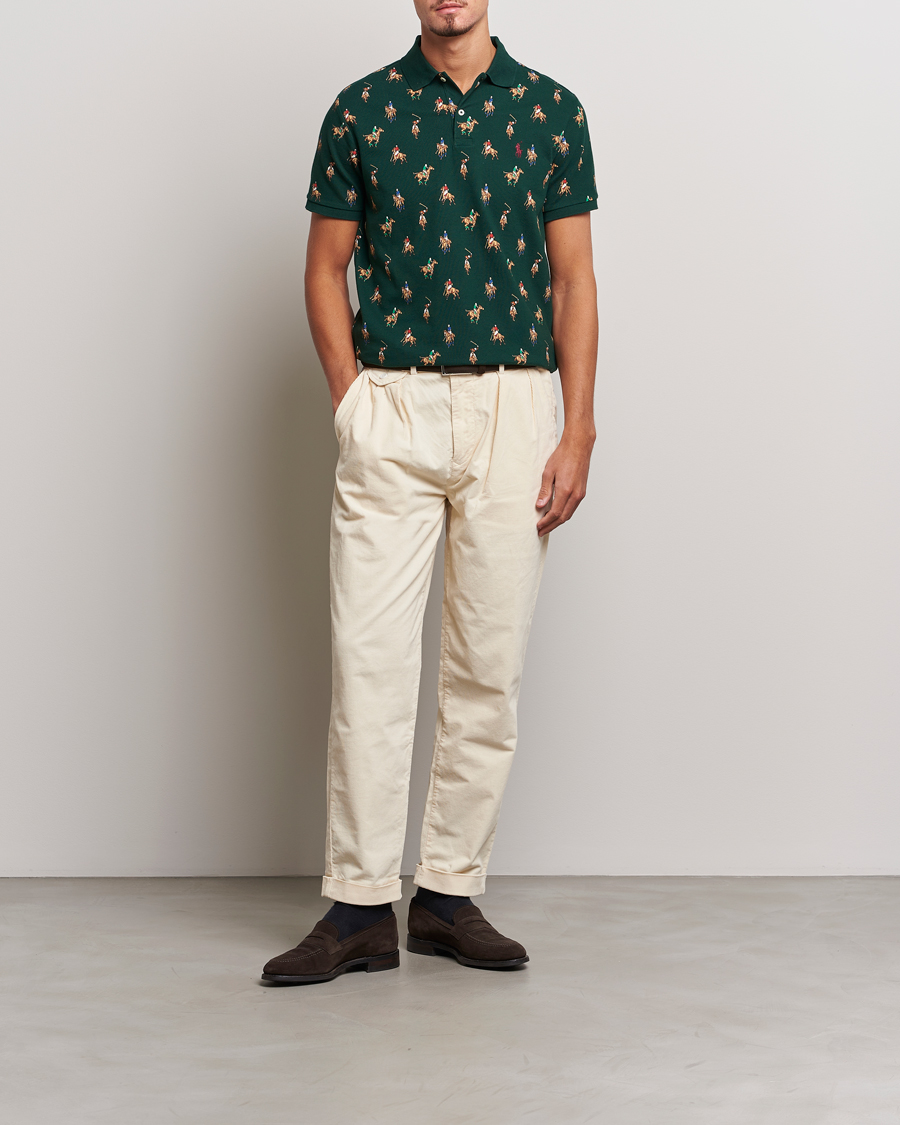 Homme | Polos | Polo Ralph Lauren | Custom Slim Fit Game Day Polo Hunt Club Green