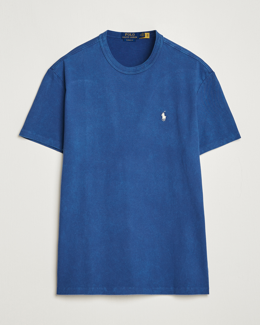 Heren | T-shirts | Polo Ralph Lauren | Loopback Crew Neck T-Shirt Light Navy