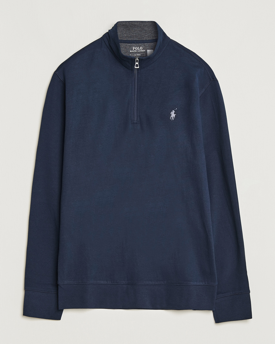 Homme | Pulls Et Tricots | Polo Ralph Lauren | Double Knit Half-Zip Sweater Aviator Navy