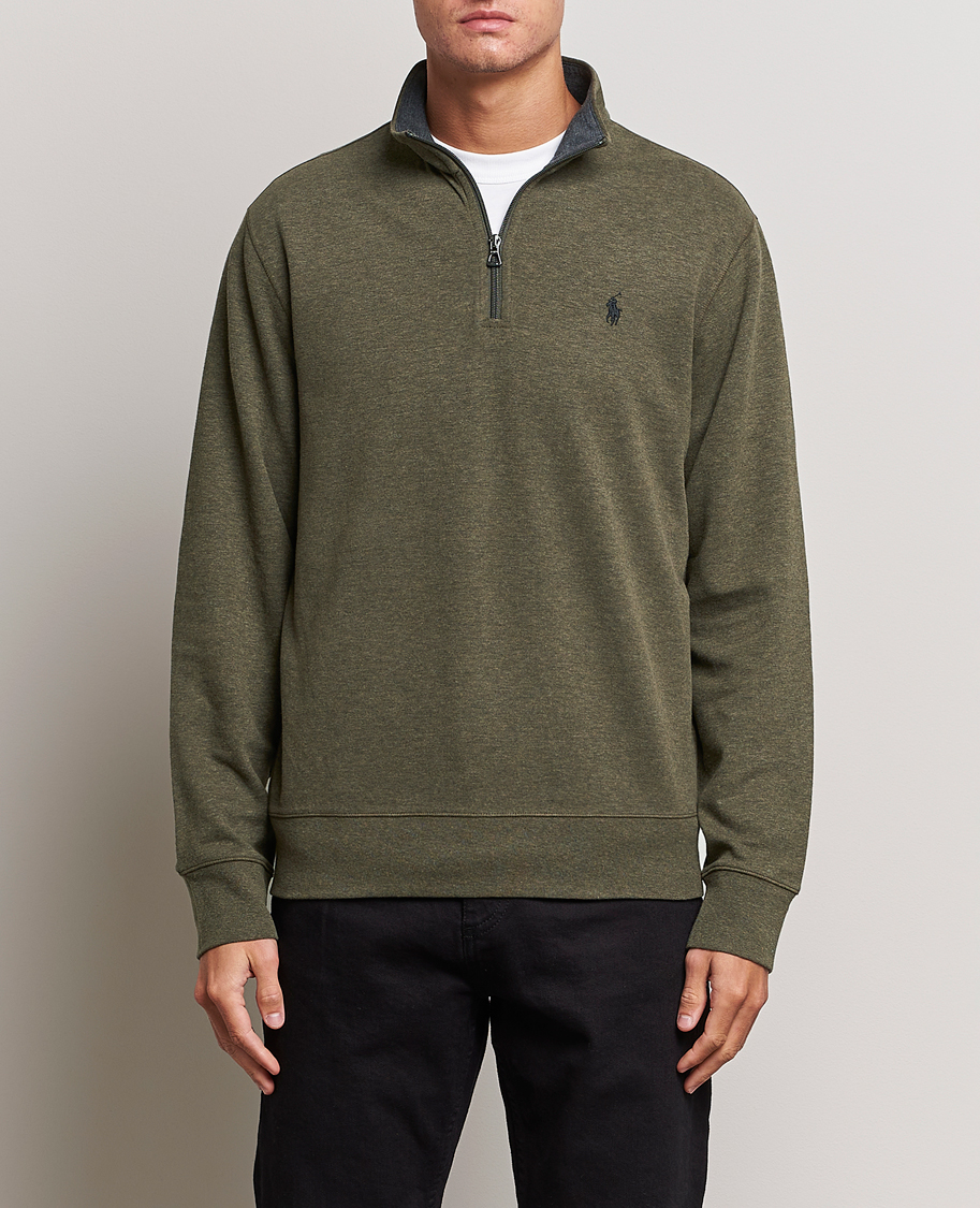 Heren | Truien | Polo Ralph Lauren | Tech Double Knit Half Zip Olive Heather