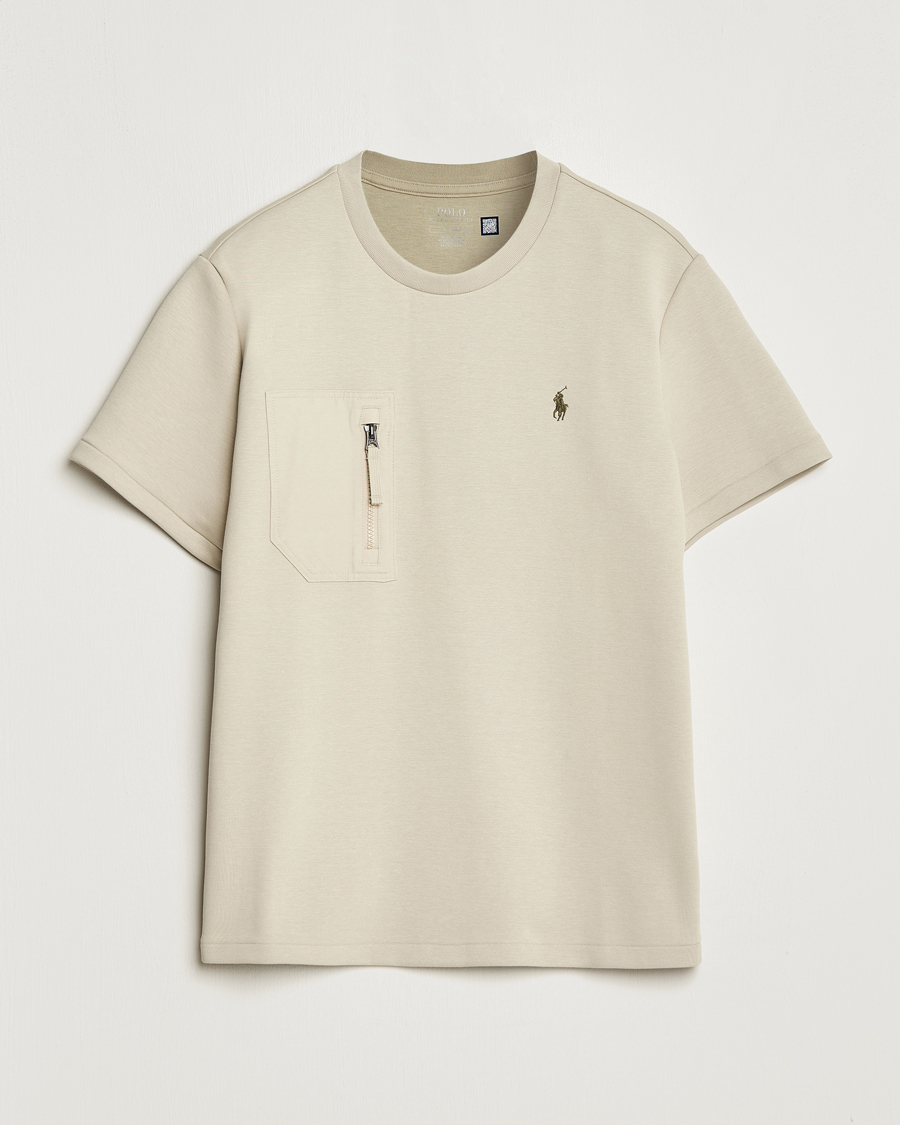 Heren | T-shirts | Polo Ralph Lauren | Double Knit Pocket T-Shirt Classic Stone
